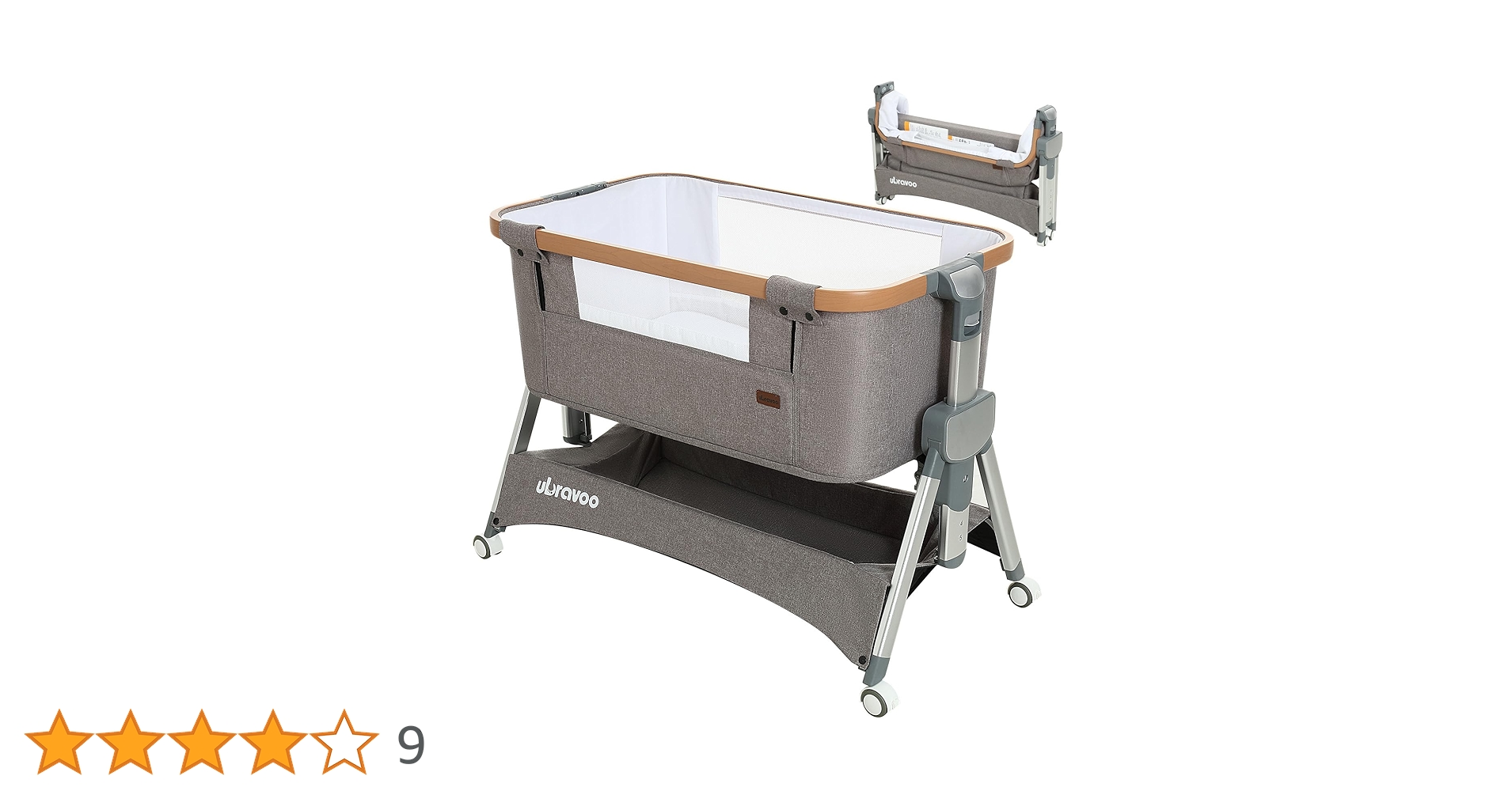 Amazon.co.jp: UBRAVOO 2024新型 ベビーベッド 添い寝 折りたたみ